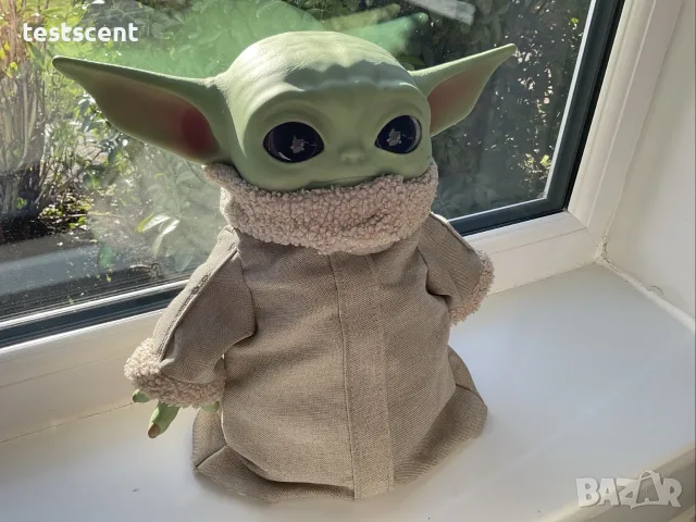 Плюшена играчка Star Wars Baby Yoda / Grogu плюш фигура 20 см The Mandalorian, снимка 6 - Фигурки - 55961746