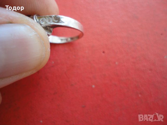 Сребърен пръстен с камъни 925, снимка 4 - Пръстени - 42208630