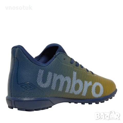 Мъжки футболни обувки Umbro Velocita Matrix 1.0 TF Astro Poseidon/​Бели/​Пламтящо жълти-номер 44, снимка 2 - Маратонки - 53284027