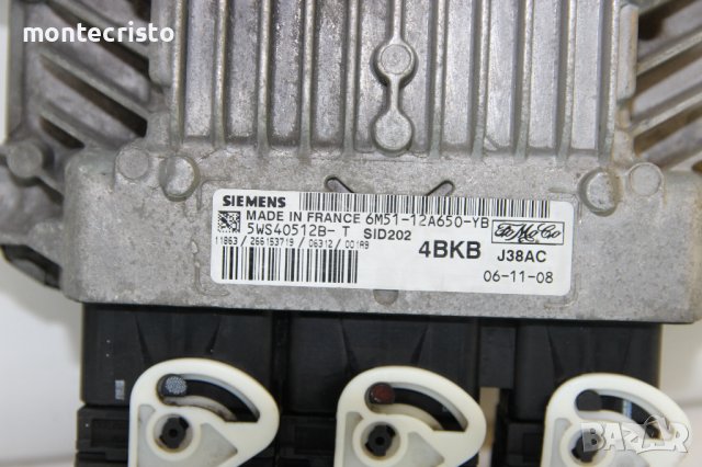 Моторен компютър Ford Focus MK2 6M51-12A650-YB / SID202 / 5WS40512B-T / 6M5112A650YB / 5WS40512BT, снимка 2 - Части - 40446058
