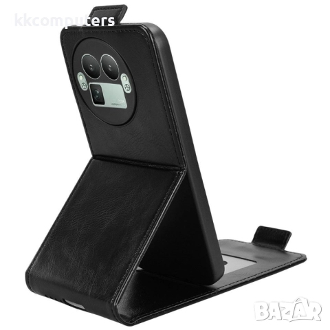 Кожен флип калъф за Realme GT 8 Pro 5G- Стенд и Холдер за Карти, вкл. Протектор, 4 Цвята, снимка 6 - Калъфи, кейсове - 52748149