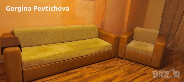 Продаваме диван и фотьойл хубава луксозна мебел , снимка 5 - Дивани и мека мебел - 53469809
