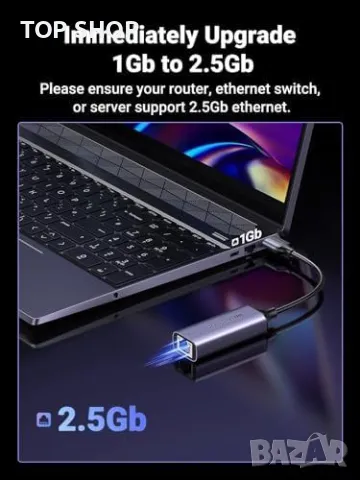 Нов UGREEN Портативен USB Ethernet адаптер за PC, Switch, Xbox, Surface Pro, снимка 4 - Друга електроника - 49292048