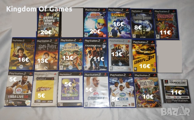 Игри за PS2 Crash Mutant/GTA San Andreas/Haunted Mansion/Naruto/Sonic/Harry Potter/Scooby-Doo/NBA 08
