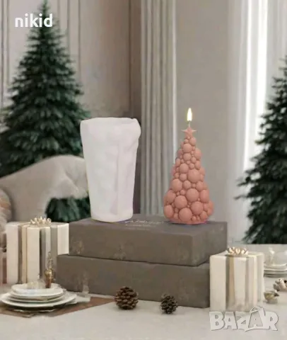 3d висока Buble елха от топки мехури топчета силиконов молд форма фондан шоколад смола гипс свещ , снимка 3 - Форми - 48313880