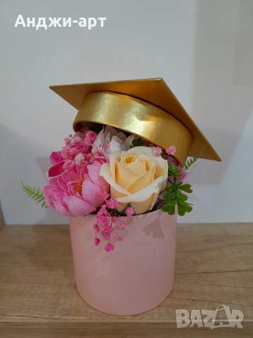 нежни букети от сапунени рози , снимка 17 - Изкуствени цветя - 48884503