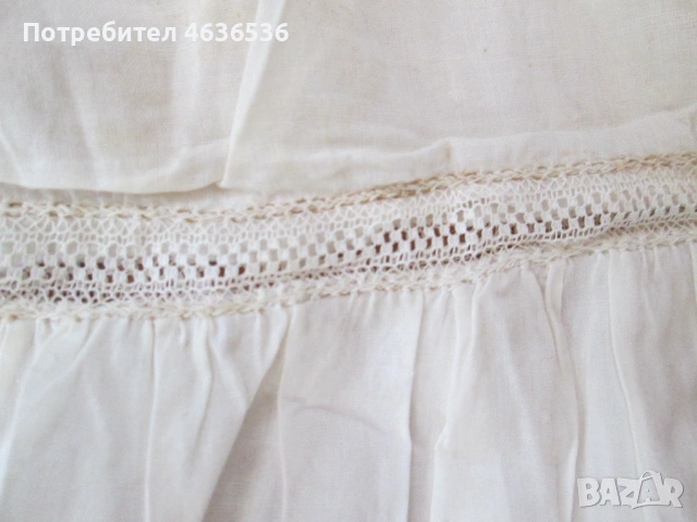 20-те год. детска рокля, бродерия и дантела, снимка 3 - Други ценни предмети - 53272465