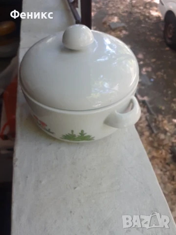 Стар малък детски супник - български порцелан, снимка 4 - Антикварни и старинни предмети - 51357786