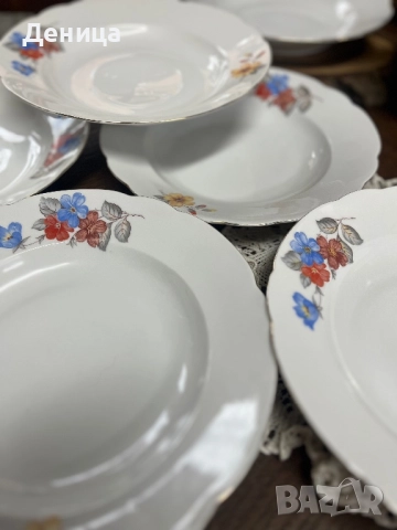 Zeh, Scherzer & Co” 50 Jahre” “50 години” на немски език и представлява юбилейна маркировка, снимка 2 - Чинии - 52682745