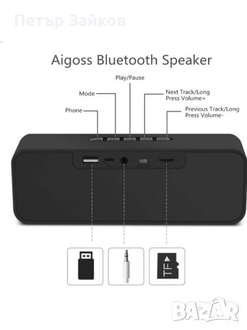 Bluetooth Speaker Двоен бас драйвер Безжичен високоговорител, снимка 2 - Bluetooth тонколони - 40632447