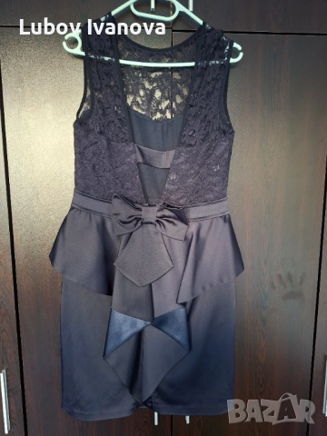 Тъмносиня бална рокля, снимка 2 - Рокли - 52688332