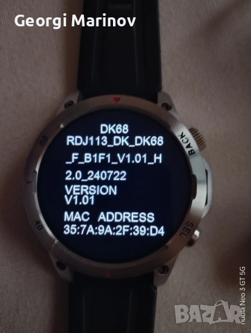 Смарт часовник smartwatch dk68, снимка 6 - Смарт часовници - 56183516