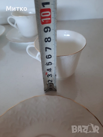 Сервиз за кафе от костен прцелан, снимка 10 - Сервизи - 52710048