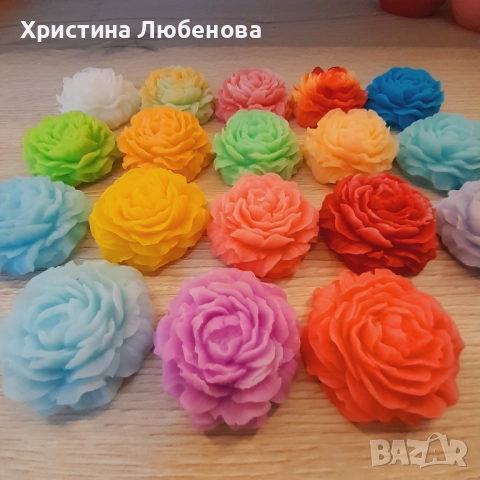 Цветни глицеринови божури , снимка 4 - Други - 51435779