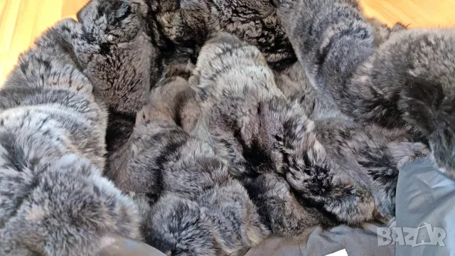 Blue Duck пухено яке с качулка от естествен косъм, снимка 5 - Якета - 56219010