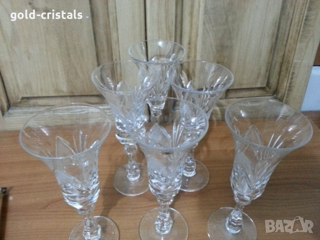 кристални чаши , снимка 2 - Антикварни и старинни предмети - 19853844