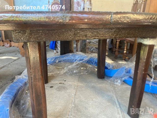 Масивна дървена маса , снимка 2 - Маси - 53829423