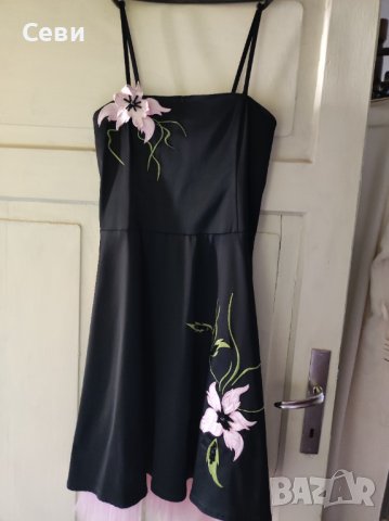 Рокля - сатен, снимка 2 - Рокли - 41766051