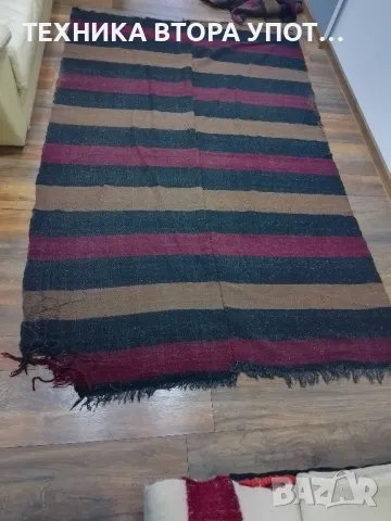 вълнени тъкани одеала / завивки / черги старинни , снимка 5 - Антикварни и старинни предмети - 49772263