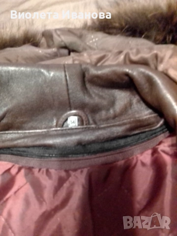 Кожено палто от естествена кожа , снимка 7 - Палта, манта - 53768707