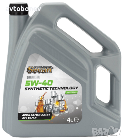 Синтетично двигателно масло SEVAN SILVER 5W-40, снимка 3 - Аксесоари и консумативи - 44932603