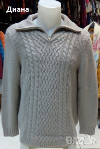 Мъжки пуловери с цип-кашмир,мерино, снимка 15 - Пуловери - 34880350