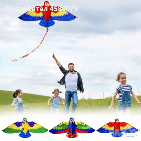 Хвърчило Папагал, 3D, снимка 3 - Други - 51608613