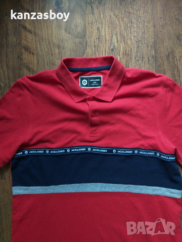 jack and jones jcowiskit polo ss - страхотна мъжка тениска КАТО НОВА, снимка 3 - Тениски - 36322222