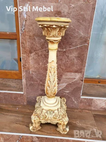 Италианска барокова колона , снимка 7 - Статуетки - 47503507