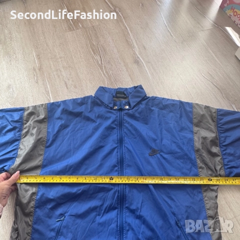 Винтидж спортно яке Nike от 90-те, синьо мъжко размер M ретро спортно , снимка 4 - Якета - 52269681