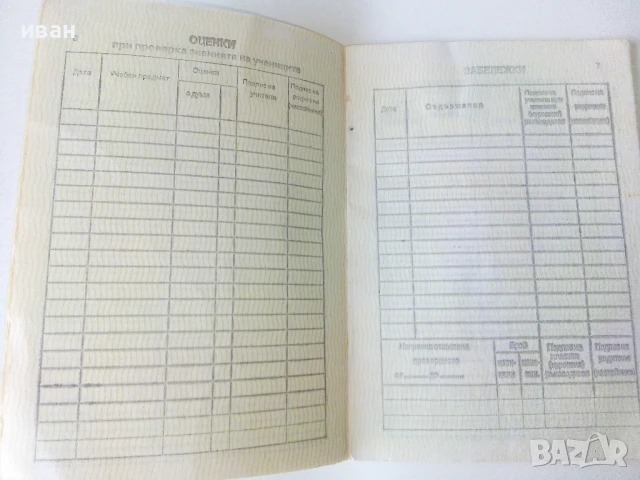 Стар неупотребяван ученически бележник, снимка 4 - Антикварни и старинни предмети - 50725700