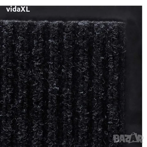 vidaXL Изтривалка за врата, черна, 120 x 180 см, PVC, снимка 4 - Изтривалки - 56146341