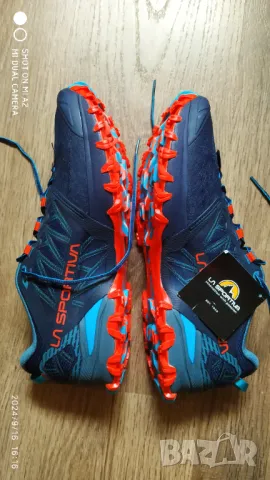 La Sportiva Bushido 3 Wide Deep Sea/Cherry Tomato , снимка 5 - Маратонки - 47258352