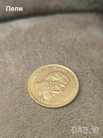 Златна Монета 20 Марки Фридрих III Прусия 1888 година, снимка 3 - Нумизматика и бонистика - 52587231