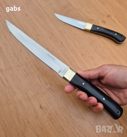 Руски нож Охотник,фултанг с текстилна кания,два модела, снимка 11 - Ножове - 51886436