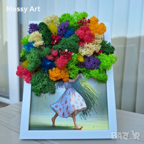 За 8ми март декорации със скандинавски мъх, снимка 16 - Декорация за дома - 53691501