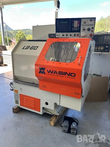 Прецизен японски CNC струг с ЦПУ Fanuc - Wasino LG-60 , снимка 6 - Стругове - 51436366