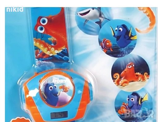 Рибка Немо Nemo Дори Dory 3D детски часовник прожектор, снимка 2 - Детски - 33924060