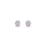 Златни обеци с диаманти 0,40Ct. чистота:SI модел:43649-1, снимка 1