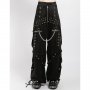 уникален сайбър пънк готик панталон Tripp NYCMonster Stud Pants, снимка 6