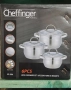 Комплект от 6 броя висококачествени съдове за готвене Cheffinger, снимка 5