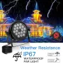 DMX 18 x18W Водоустойчиви DJ LED Par светлини RGBW IP67 Сценични светлини LED диско осветление, снимка 3