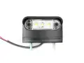 LED плафон за регистрационен номер 3 LED с черен корпус, снимка 1