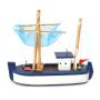 Лодка Ahelos, Рибарска, Дървена, 12х15 см., снимка 1 - Морски сувенири - 41668339