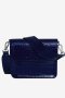 дамска маркова чанта Cayman Shiny Strap Bag Baby Blue Hvisk Bags  