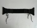 Черен дантелен корсет колан с връзки и закопчалки тип куки р-р S-M, снимка 11