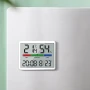 Малък електронен часовник с термометър и влагомер на батерии с магнит за бюро стена дигитален влага, снимка 7