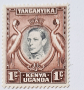 Пощенска марка Кения,1937 г., снимка 1 - Филателия - 44568771