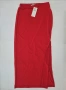 Чисто нова червена дълга пола с цепка - Размер L, снимка 1