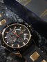 LIGE-Луксозен кварцов часовник,хронограф,дата,силиконова каишка,високо качество, снимка 4